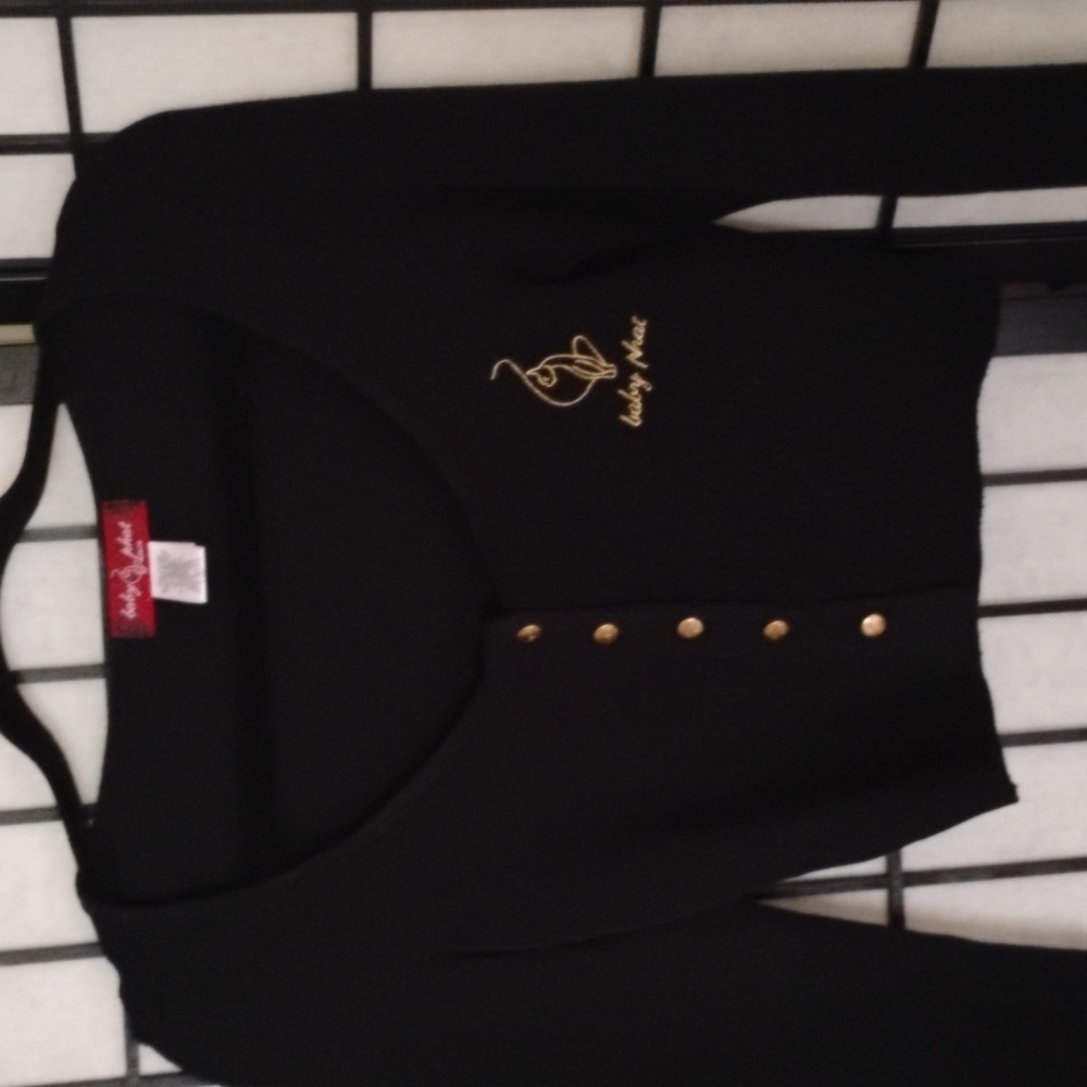 Baby Phat Original - Cute, Black  Short Sweater With Designer Logo